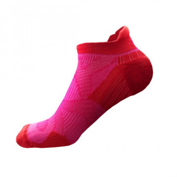 2X 強化穩定壓縮跑襪(粉紅/紅)