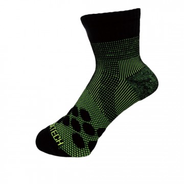 P83-8字繃帶運動中筒襪(螢光綠)